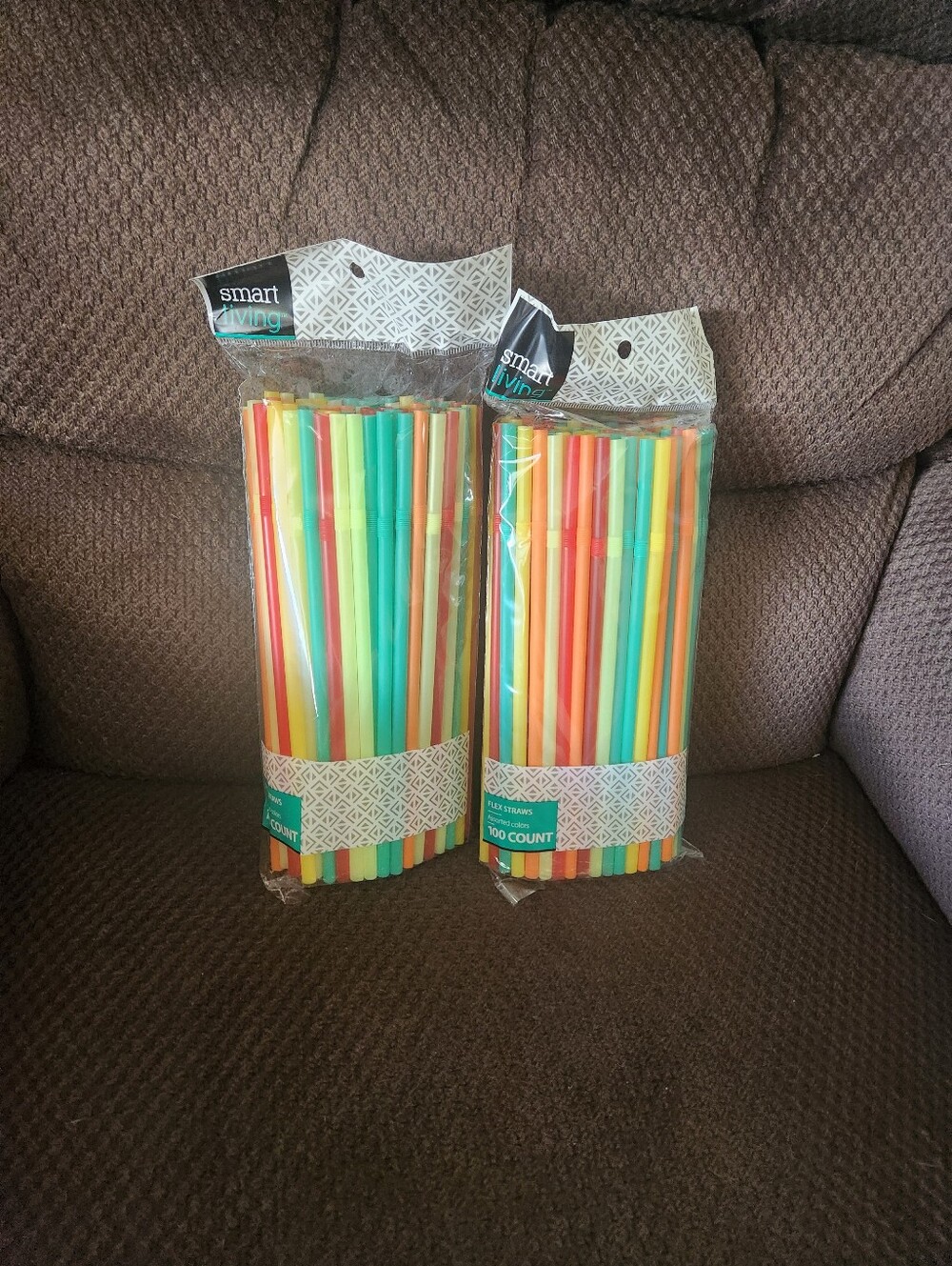 🎉 200ct Plastic Flex Straws